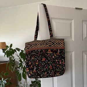 vera bradley black tote bag